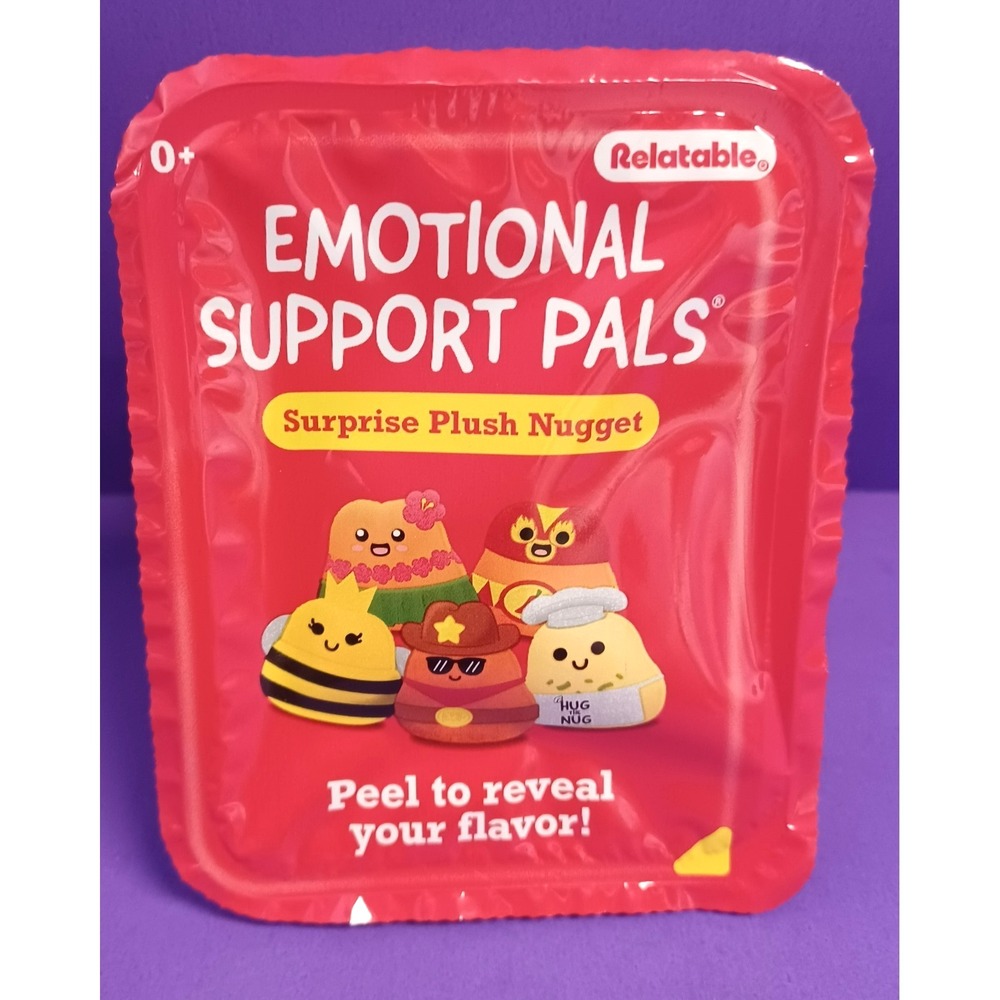 VHTF Relatable Emotional Support Pals Surprise Plush Nugget Sealed Mystery Pack